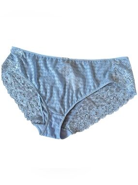 Panache Lace Dainty Blue Bikini Panties Women's Intimates Size XXL Sexy Feminine